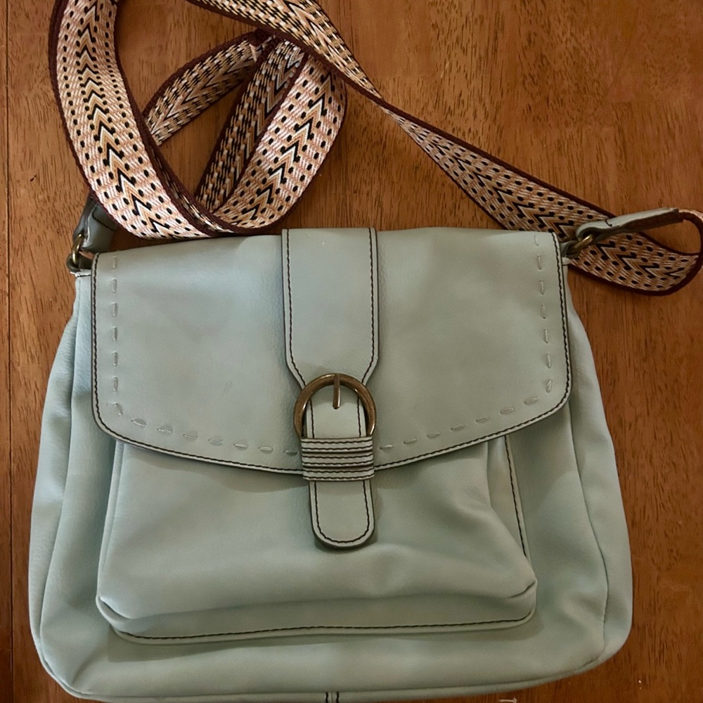 Aqua Crossbody Bag